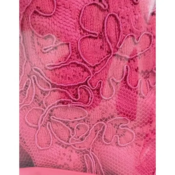 Rickie Freeman Teri Jon Gown Women's Size 2 Red Lace Formal Party Maxi Dress - Picture 11 of 16